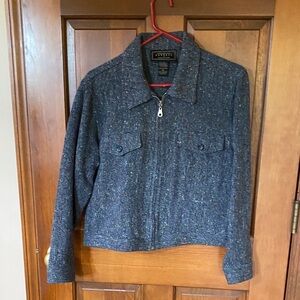 Express Speckled Blue Utility Jacket